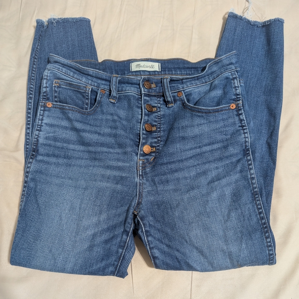 Madewell High Rise Blue Jeans with Button Fly